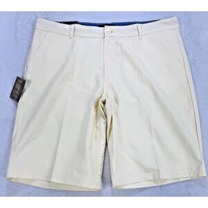 True Rock Chino Shorts Men 38 Yellow Classic Fit 11"